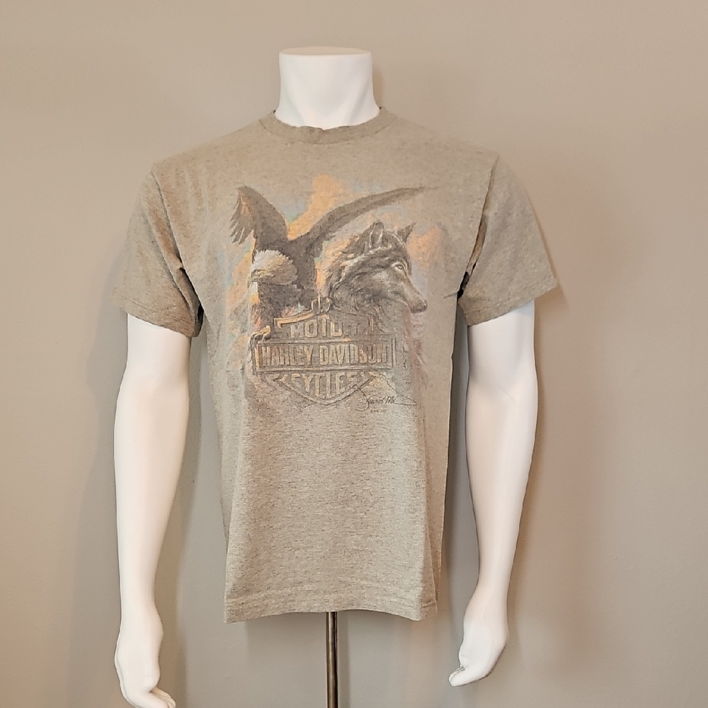 Harley-Davidson Taku Juneau Alaska Wolf & Eagle Graphic Tee